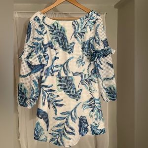 Lilly Pulitzer Eyelet Long Sleeve Dress Romper